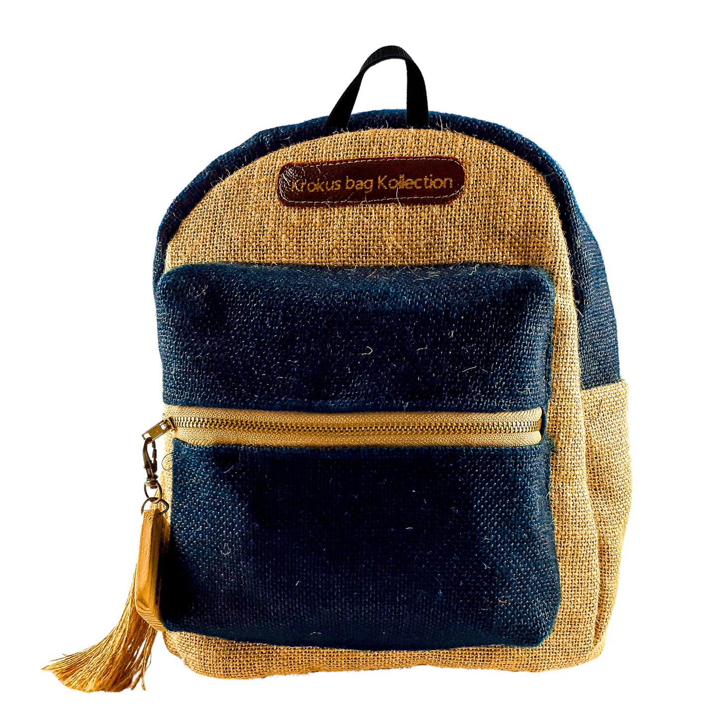 Two-Tone Mini-Backpack, Black