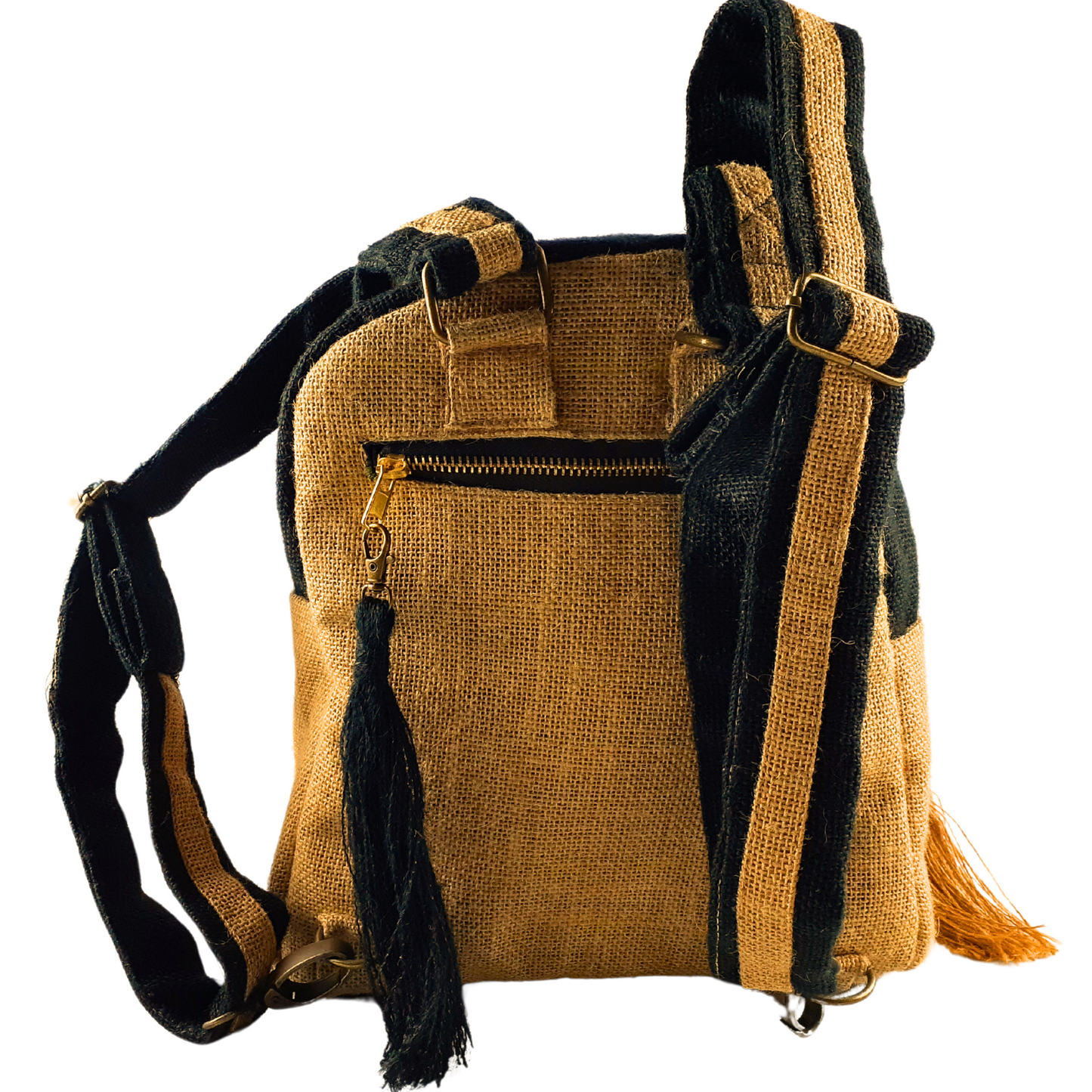 Two-Tone Mini-Backpack, Black