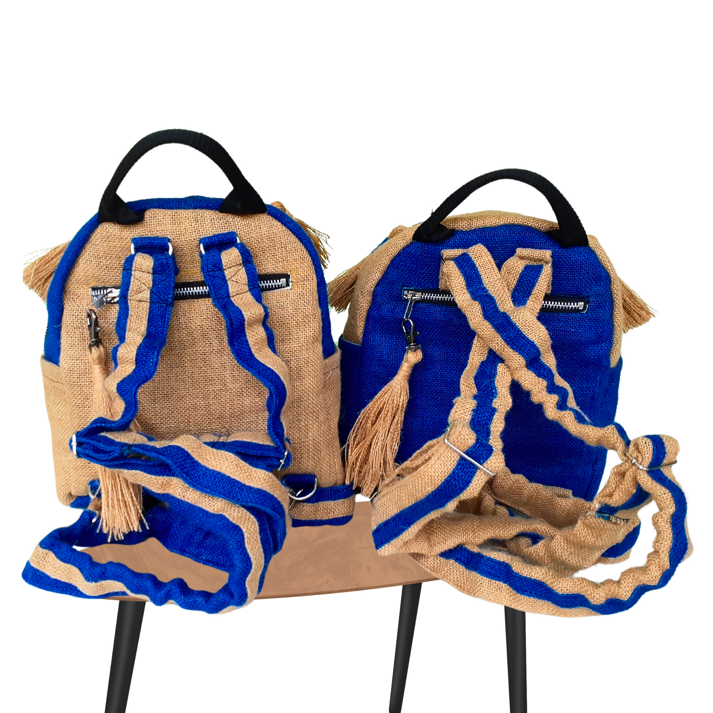 Two-Tone Mini-Backpack, Royal Blue