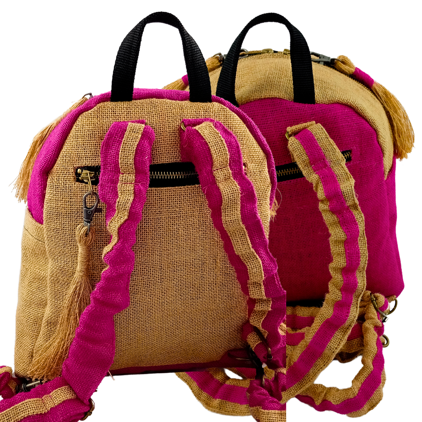 Two-Tone, Mini-Backpack, Rose Pink
