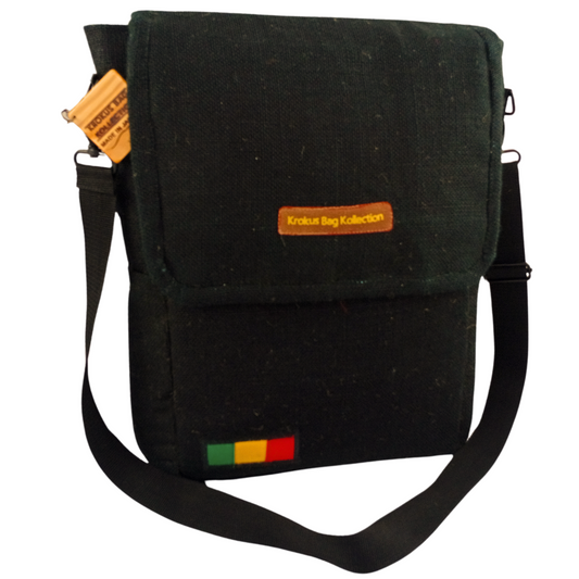 Rasta Vibes Messenger Bag, Black