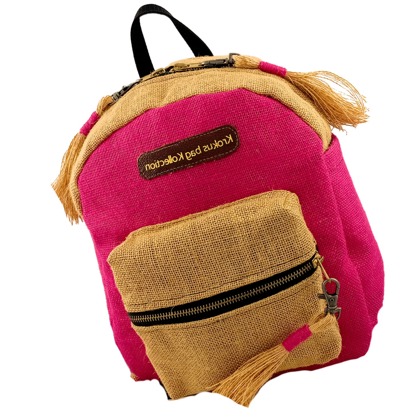 Two-Tone, Mini-Backpack, Rose Pink