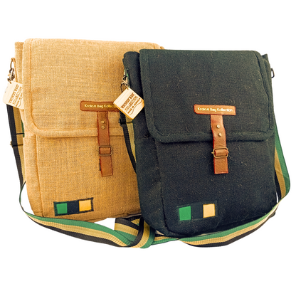 Black-Gold-Green Inspired Messenger Bag