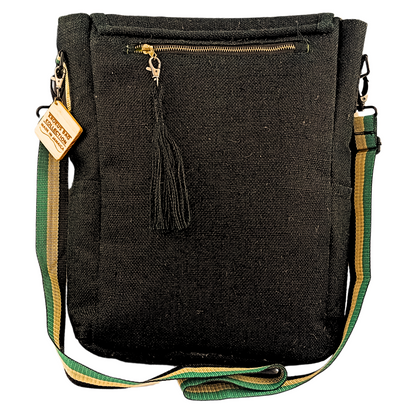 Black-Gold-Green Inspired Messenger Bag